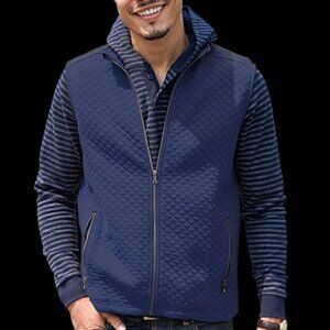 VANTAGE Mens Vest Blue Size Large NWOT